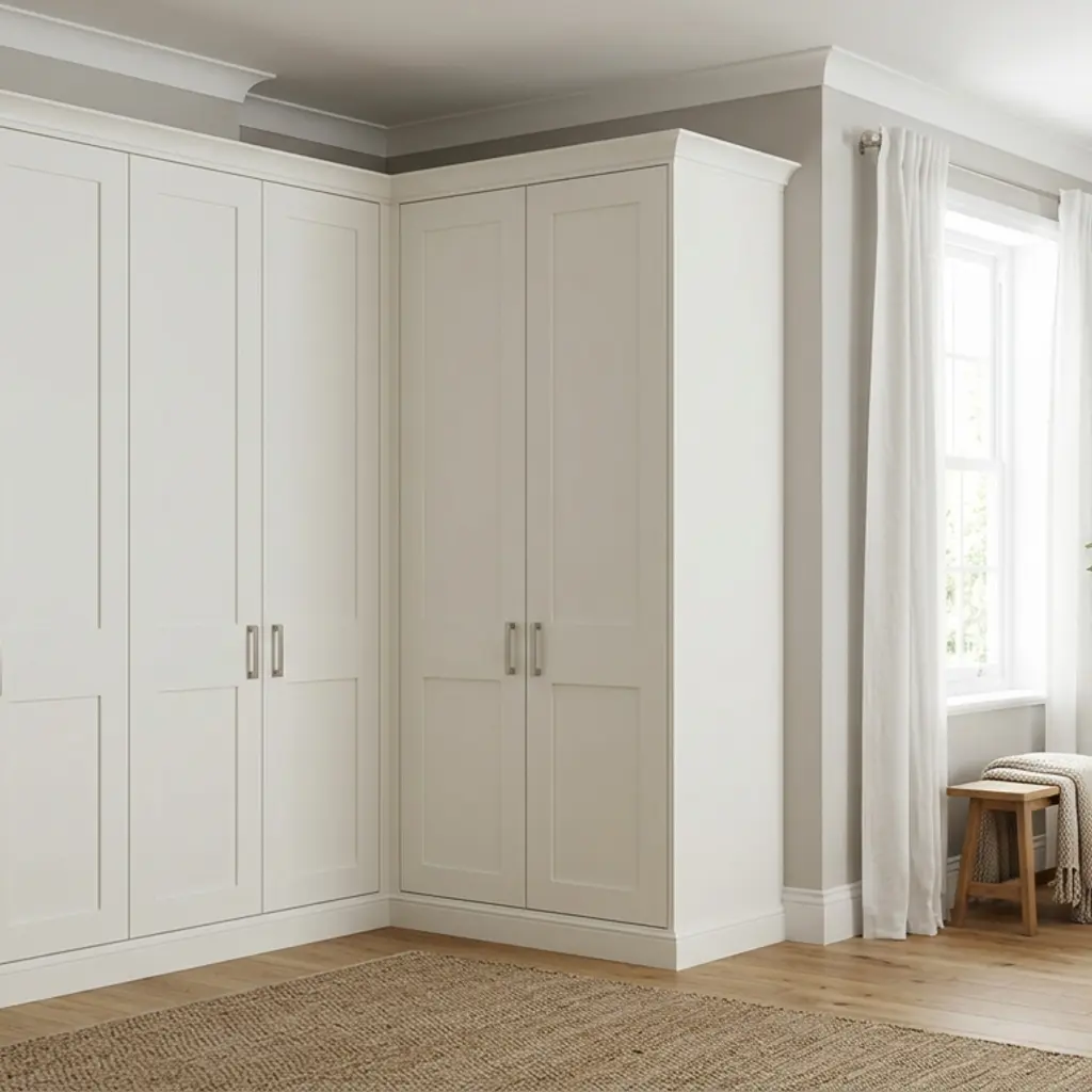 alcove & corner wardrobes bespoke built in alcove corner wardrobe fitted into bedroom