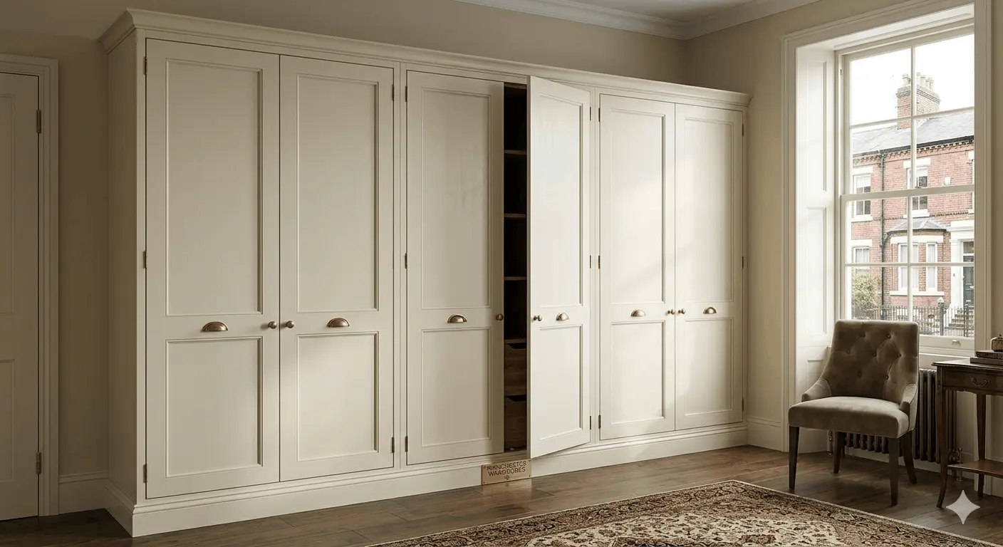 classic hinged panel wardrobes